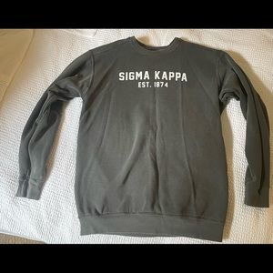 Sigma Kappa Comfort Colors Grey Crewneck Size: M